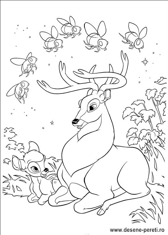 bambi desene colorat